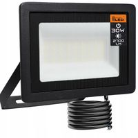 Naświetlacz LED SLIM 30W halogen lampa 2 kolory reflektor zewnętrzny czarny