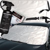 Mata Osłona Antyszronowa Na Przednią Szybę + Odmrażacz Do Szyb Lodu -60°C