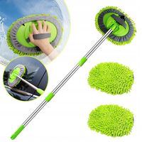 SZCZOTKA TELESKOPOWA DO MYCIA SAMOCHODU 120CM MOP Z MIKROFIBRY 3X SZCZOTKA