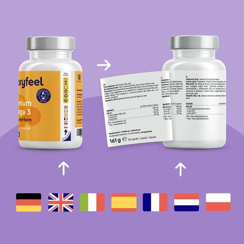 OMEGA 3 DHA EPA W WYSOKICH DAWKACH 1000mg na kapsułki 120 PREMIUM na Arena.pl