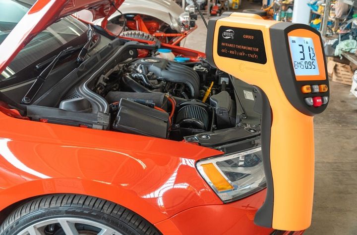 PIROMETR TERMOMETR BEZKONTAKTOWY LASEROWY BEZDOTYKOWY PODCZERWIEŃ -50 +950 zdjęcie 15