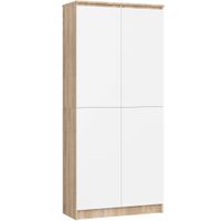 Regał do biura, domu, zamykany, ZORIN, 80x35x180, dąb sonoma  | TYLETEGOTU