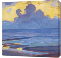 Obraz 70x70cm By the Sea, Piet Mondrian Vintage do Salonu