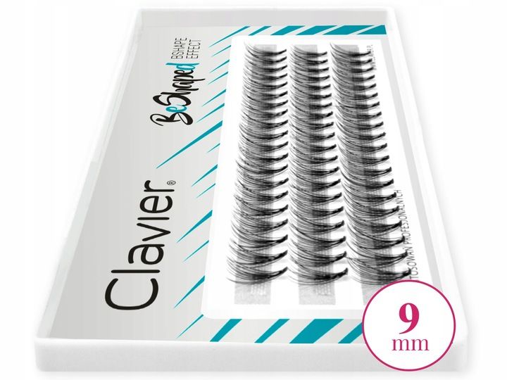 Clavier Kępki Rzęs BeShaped 9mm, skręt B zdjęcie 4