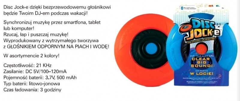 DISC JOCKE ODLOTOWY MUZODYSK EPEE NIEBIESKI zdjęcie 4