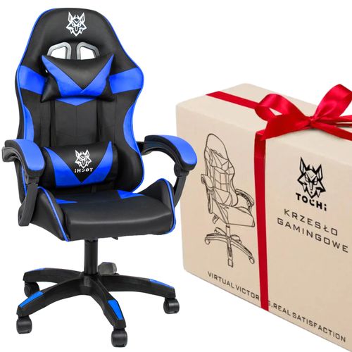 fotel gamingowy hero czarno-niebieski na Arena.pl