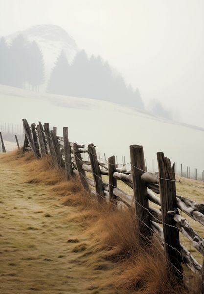 Plakat 68x98cm Spowity Mgłą zdjęcie 1