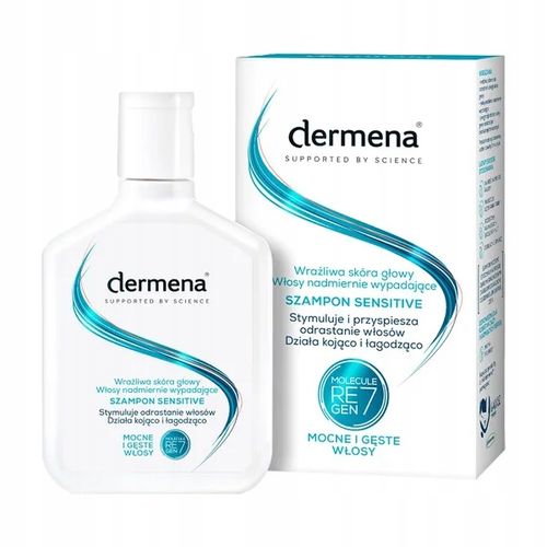 Dermena Sensitive, szampon do wrażliwej skóry i wypadających włosów, 200 ml na Arena.pl