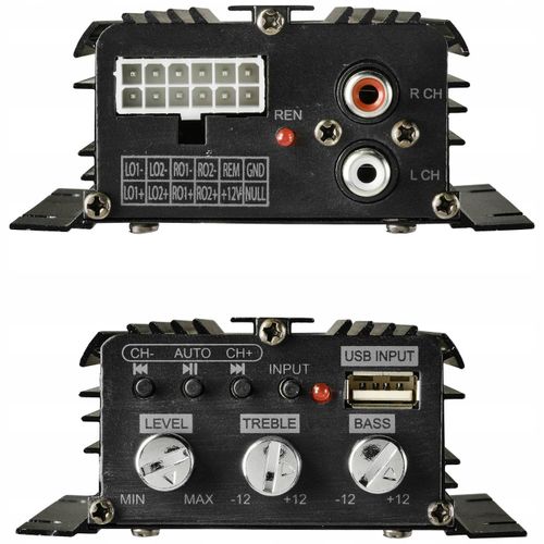 Wzmacniacz samochodowy Bluetooth USB 4 kanały 200W na Arena.pl