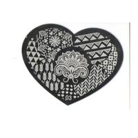 Blaszka do stempelków Serduszko 03