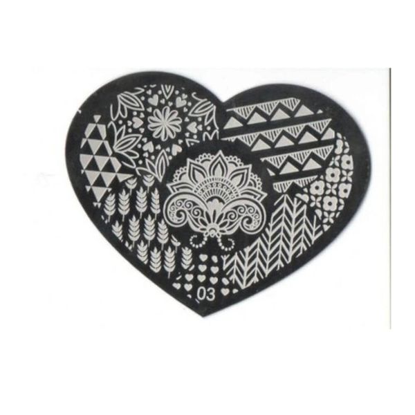 Blaszka do stempelków Serduszko 03 zdjęcie 1