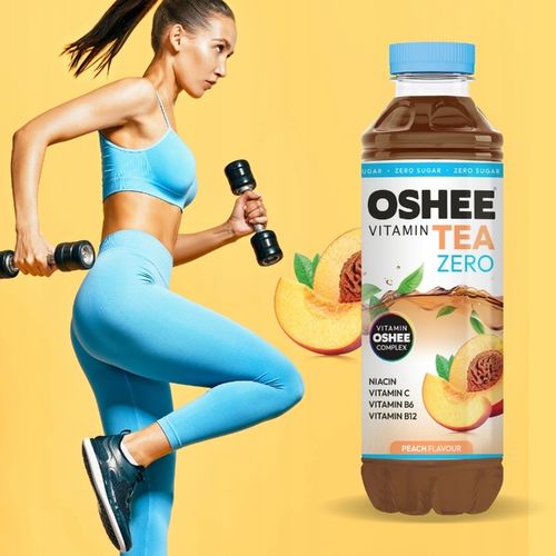 Oshee Zero Vitamin Tea Napój Brzoskwinia 555ml x6 na Arena.pl