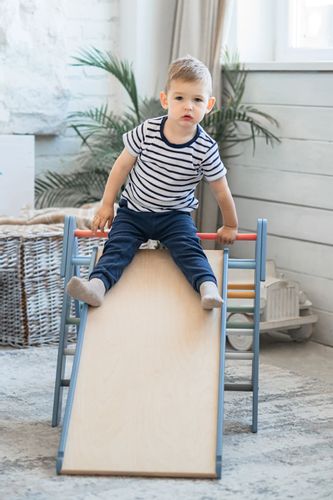 domowy plac zabaw Moon Max niebiesko-kolorowy na Arena.pl