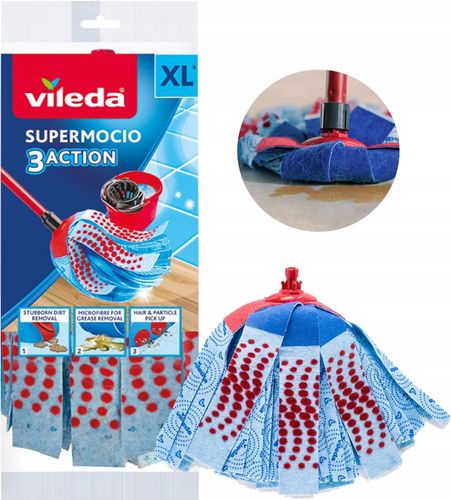 Wkład do mopa Vileda 3Action Velour XL na Arena.pl