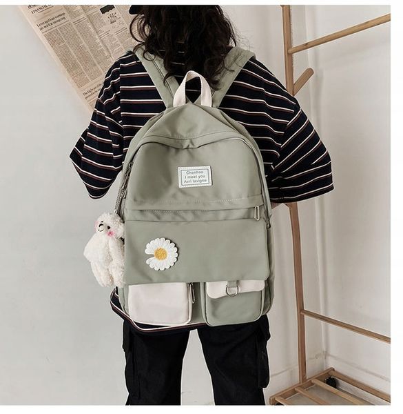 PLECAK SZKOLNY DLA NASTOLATKI KOLORY DUŻY A4 MODNY TORNISTER MŁODZIEŻOWY zdjęcie 3