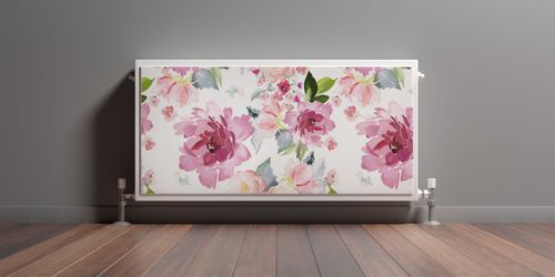 Mata MAGNETYCZNA Na Kaloryfer Akwarelowe Kwiaty Liście 80cm x 60cm na Arena.pl