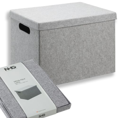 Organizer pojemnik pudełko do przechowywania vega xxl  pokrywką jasny szary na Arena.pl