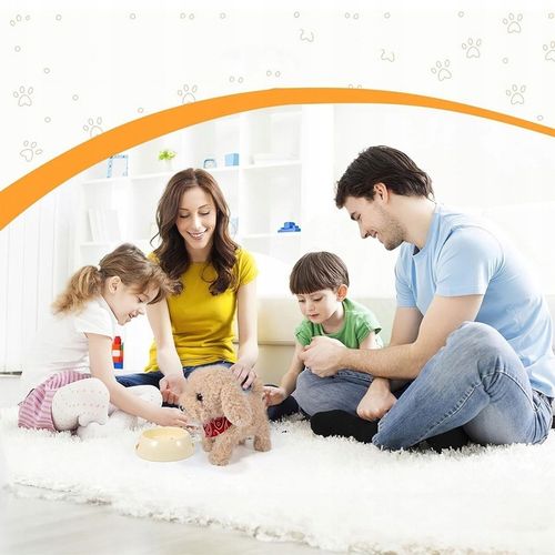 PIESEK INTERAKTYWNY NA SMYCZY ZABAWKA DLA DZIECI PIES CHODZI SZCZEKA na Arena.pl