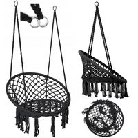 Huśtawka Bocianie Gniazdo Fotel Wiszący Ogrodowa Boho do Domu Ogrodu 120cm