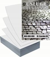 Ulotki A6 reklamowe firmowe 5000szt projekt w cenie USŁUGI BRUKARSKIE