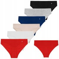 Majtki damskie figi klasyczne bawełna 6 sztuk Mix kolor Moraj XL