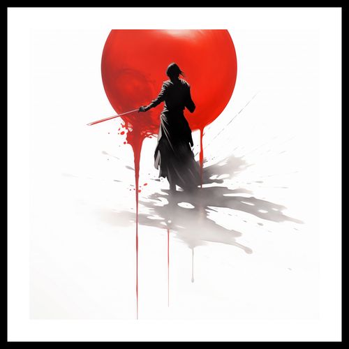 Plakat 40x40cm Samotny Samuraj na Arena.pl