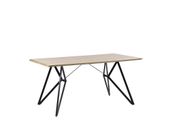 Stół do jadalni 160 x 90 cm jasne drewno BUSCOT