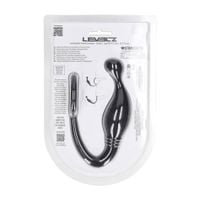 pierścień erekcyjny silikonowy z stymulatorem prostaty levelz l czarny