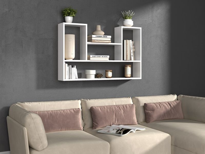 REGAŁ WISZĄCY BILBAO 4P BIEL MAT zdjęcie 3