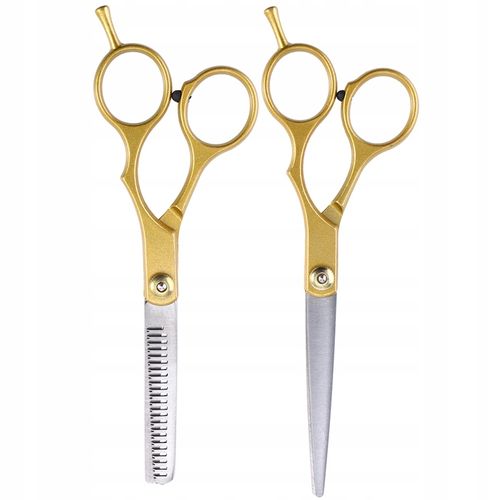 NOŻYCZKI DO STRZYŻENIA WŁOSÓW PROSTE +DEGAŻÓWKI HQ na Arena.pl