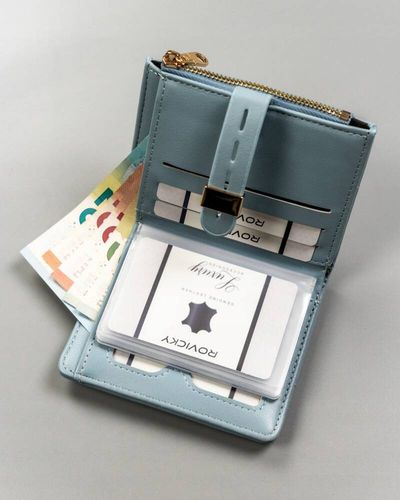 portfel damski ze skóry ekologicznej z wkładką na karty - 4u cavaldi na Arena.pl