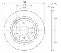 TARCZA HAM TYL 292X20 V MIKODA