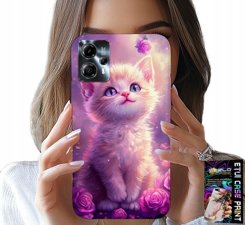 ETUI DO MOTOROLA G13 / G23 - SŁODKI KOTEK, KOT, WZORY ZE ZWIERZĘTAMI na Arena.pl