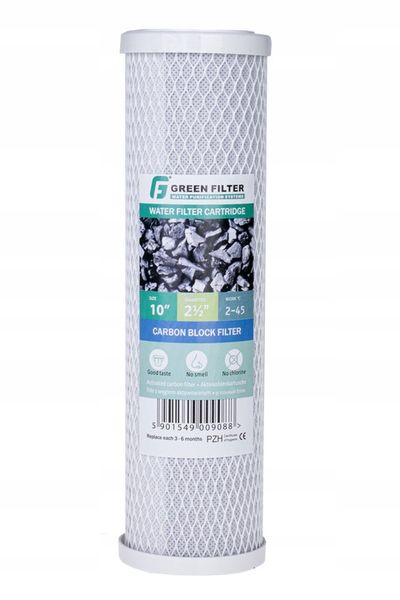 5 x FILTR DO WODY WKŁAD 10' WĘGLOWY GREEN FILTER zdjęcie 2