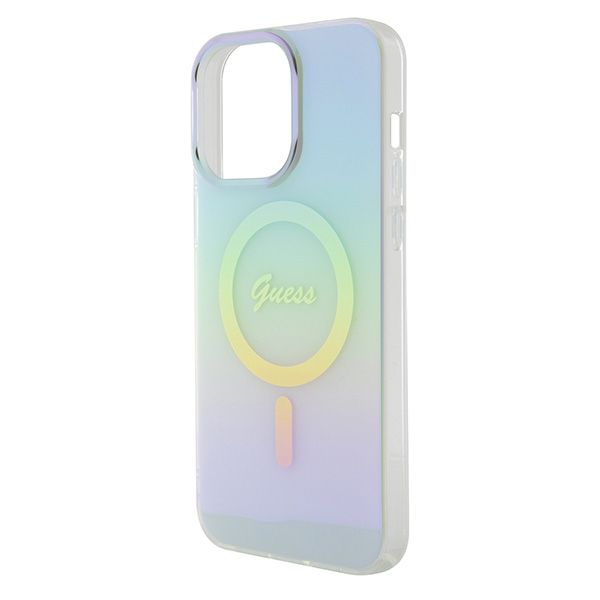 Etui Guess do iPhone 15 Pro Max, Turkusowy, MagSafe zdjęcie 6