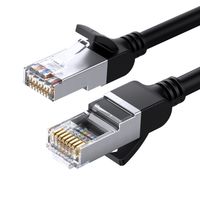 kabel sieciowy patchcord rj45 ethernet cat 6 u/utp okrągły 3m - czarny