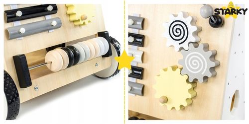 PREZENT NA ROCZEK JEŹDZIK PCHACZ DREWNIANY CHODZIK TABLICA MANIPULACYJNA na Arena.pl