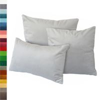 Poduszka dekoracyjna z aksamitu SZARY SREBRZYSTY PERŁOWY  40x40 siwy