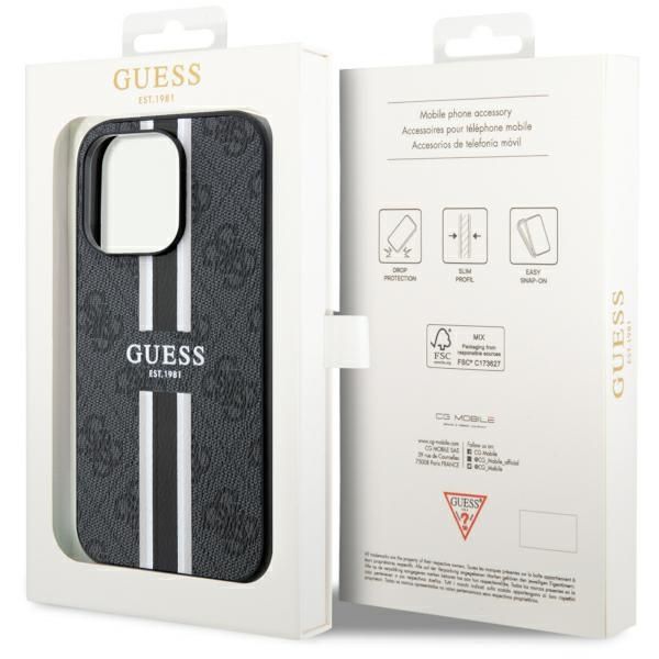 Etui Guess do iPhone 14 Pro Max, Czarny, MagSafe zdjęcie 8