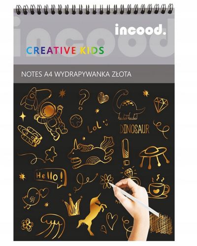 notes a4 wydrapywanka złota, p6 na Arena.pl