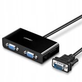 UGREEN ROZDZIELACZ KABEL ROZGAŁĘŹNIK HUB SWITCH VIDEO 2W1 VGA DO 2X VGA 1M