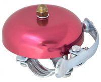 Dzwonek rowerowy typu gong różowy Retro old style