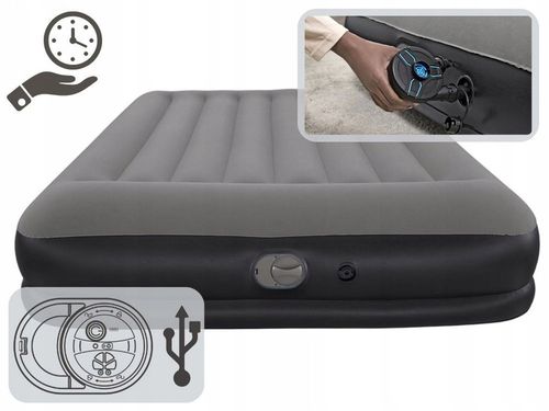 Materac Dmuchany Dwuosobowy Łóżko do Spania z Pompką USB Bestway 671BU na Arena.pl