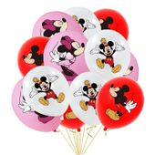 Balony lateksowe Myszka Minnie Mickey, 12 szt.