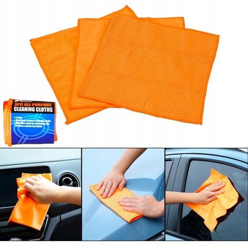 ZESTAW DO MYCIA SAMOCHODU AUTA CAR DETAILING 8cz. ŚCIERKI MIKROFIBRA na Arena.pl