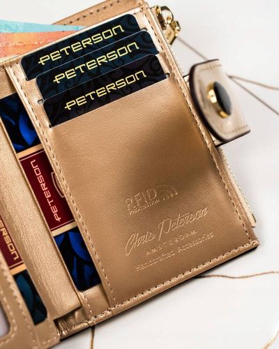 pojemny portfel damski ze skóry ekologicznej - peterson na Arena.pl