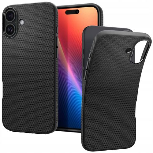 Etui plecki Spigen Liquid Air Czarne do Apple iPhone 16 na Arena.pl