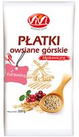 Płatki owsiane górskie z żurawiną błyskawiczne 300 g