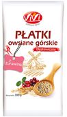 Płatki owsiane górskie z żurawiną błyskawiczne 300 g