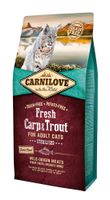 carnilove cat fresh carp&trout sterilised for adult 6kg